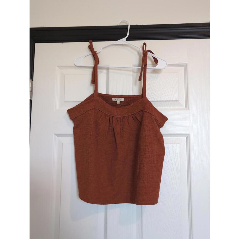 Madewell Rust Tie-Strap Tank Top